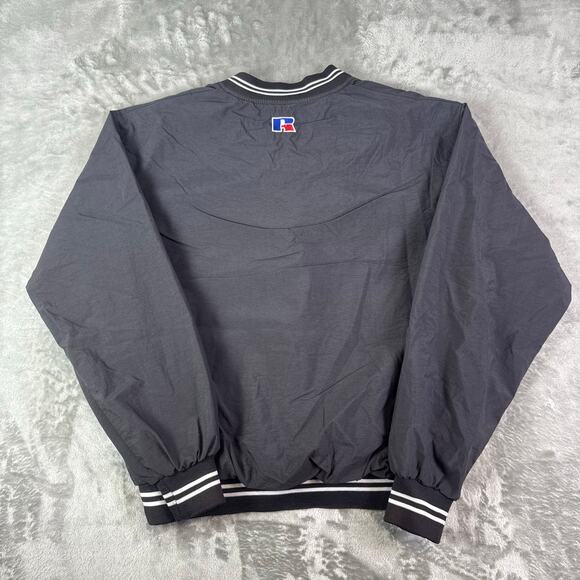 Vintage Hershey’s logo Mens L black Russell Pullover Nylon Windbreaker - Picture 2 of 7